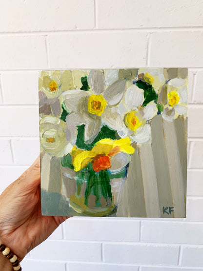 Daffodils and Grey Stripes