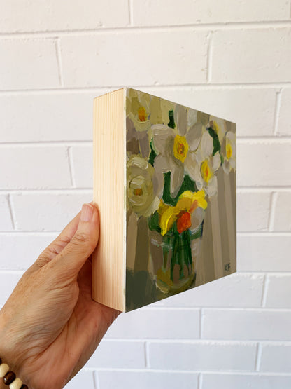 Daffodils and Grey Stripes